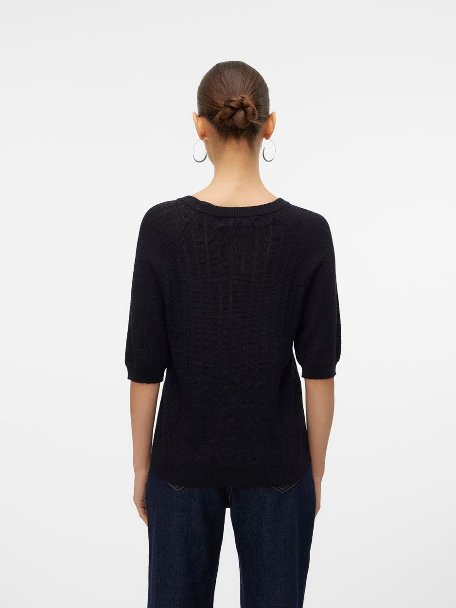 Vmnewlexsun Stitch 2/4 O Neck - Zwart