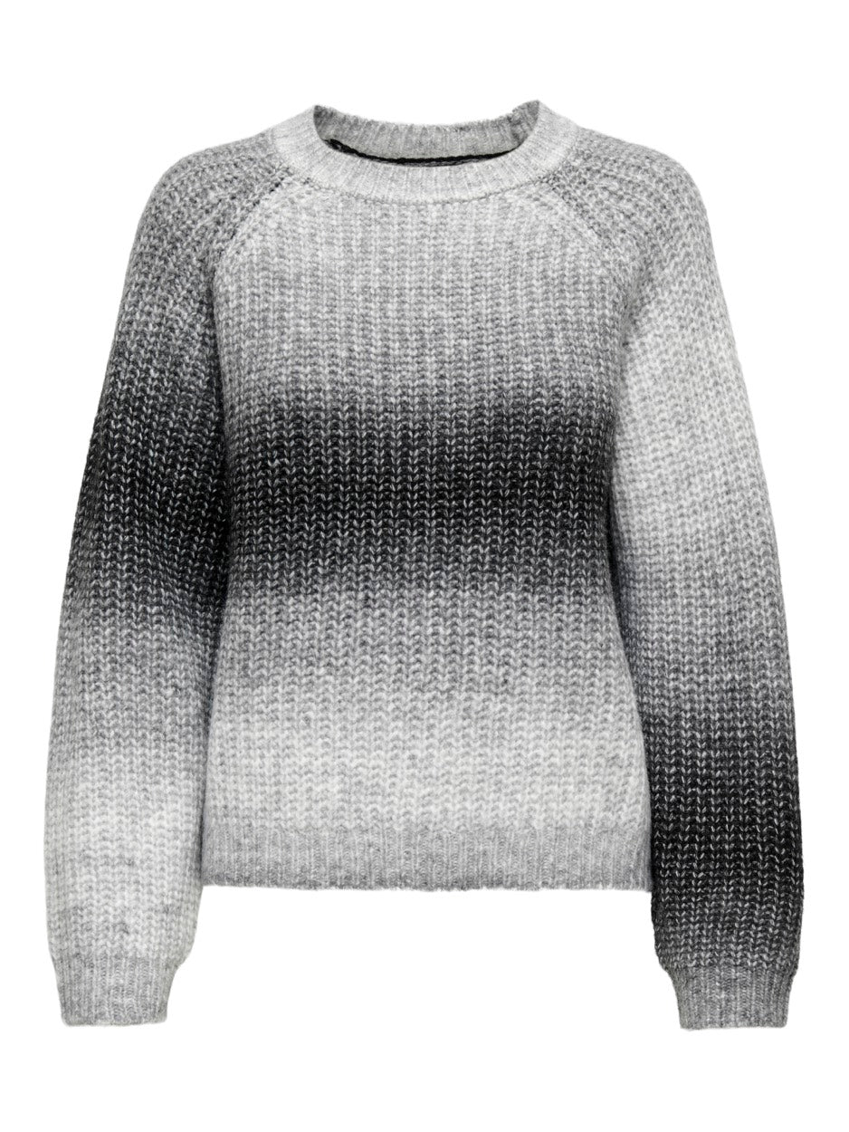 Jdyeliza L/s Raglan O-neck Pullover - Grijs Dessin