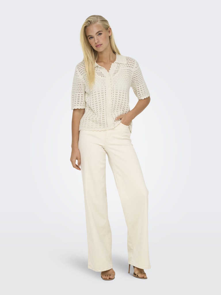 Jdyrobin 2/4 Collar Cardigan Knt Noos - Off-white