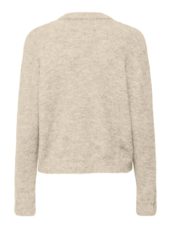 Onlmaggie Life Ls Button Cardigan Cc Knt - Beige