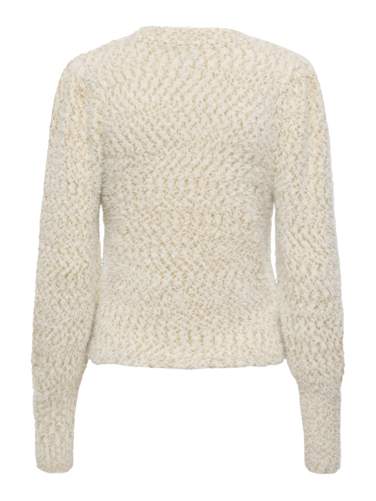 Onlrosette Ls Cardigan Cs Knt - Ecru Dessin