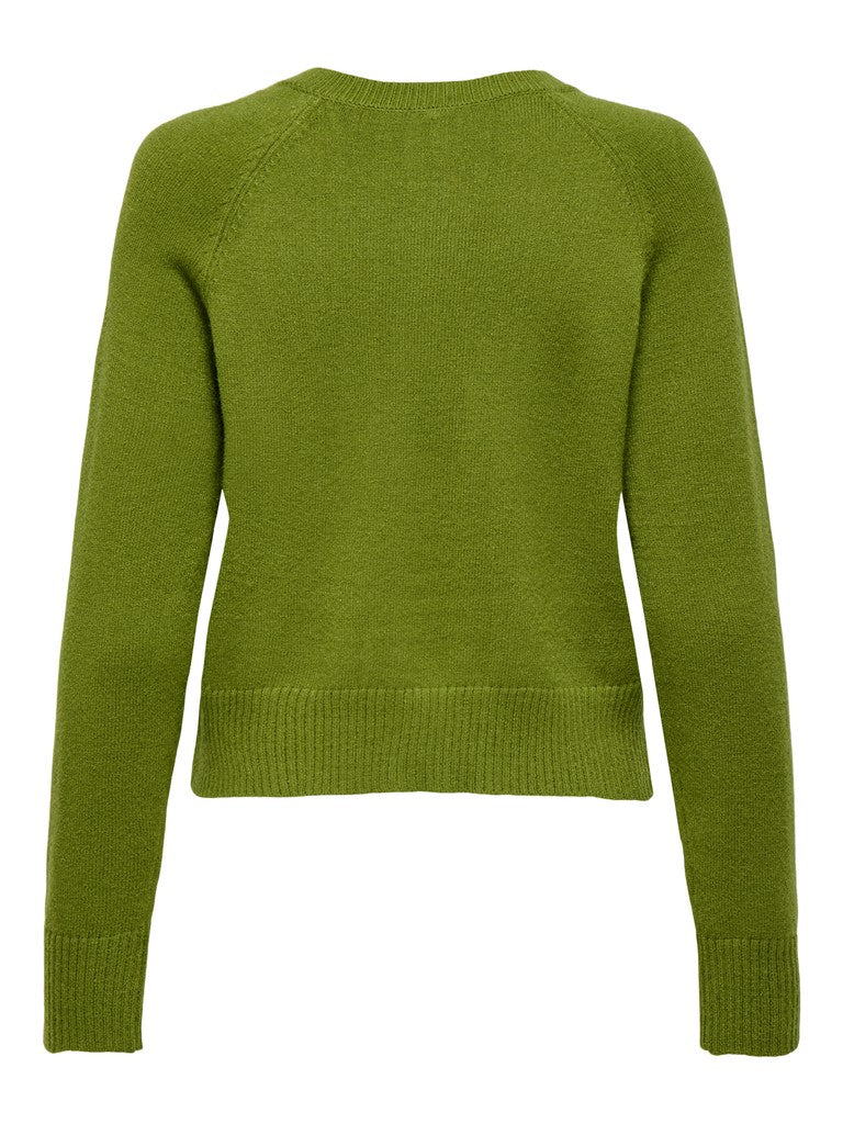 Onlkatia Ls Short Cardigan Cc Knt - Groen