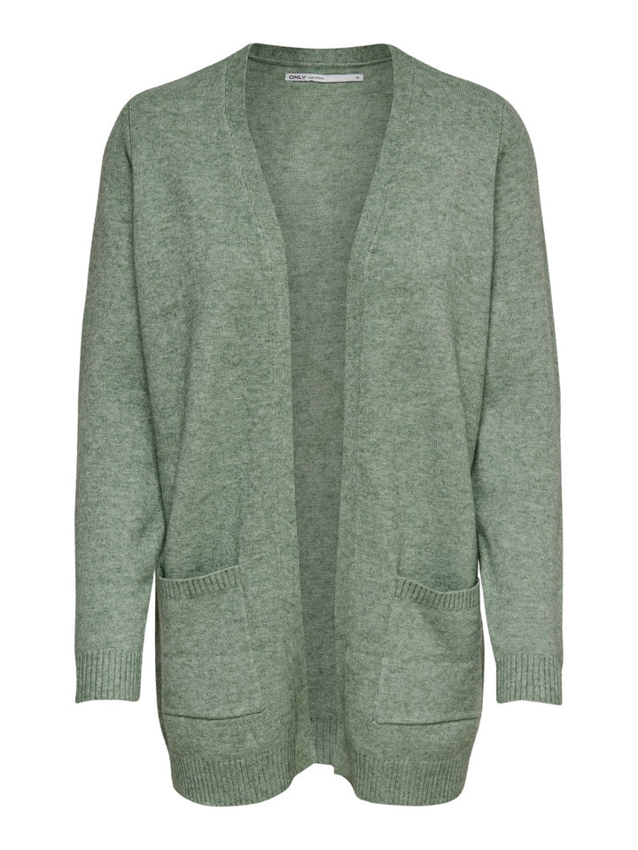 Onllesly L/s Open Cardigan Knt Noos - Oud Groen