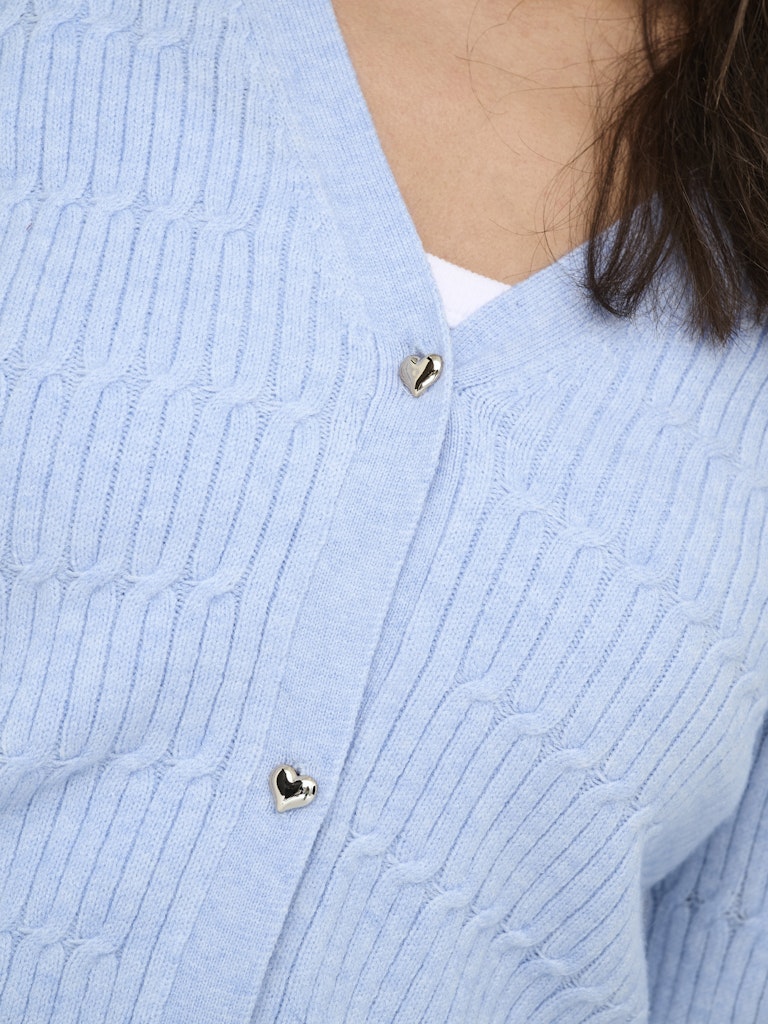 Onlkatia Ls Vneck Cardi Knt Noos - Lichtblauw
