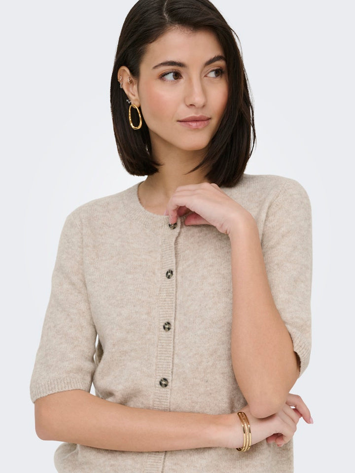 Jdychloe Life 2/4 Cardigan Knt - Licht Bruin