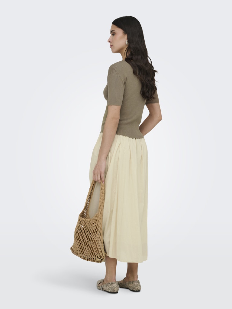 Jdygaby 2/4 O-neck Pearl Cardigan Knt - Taupe