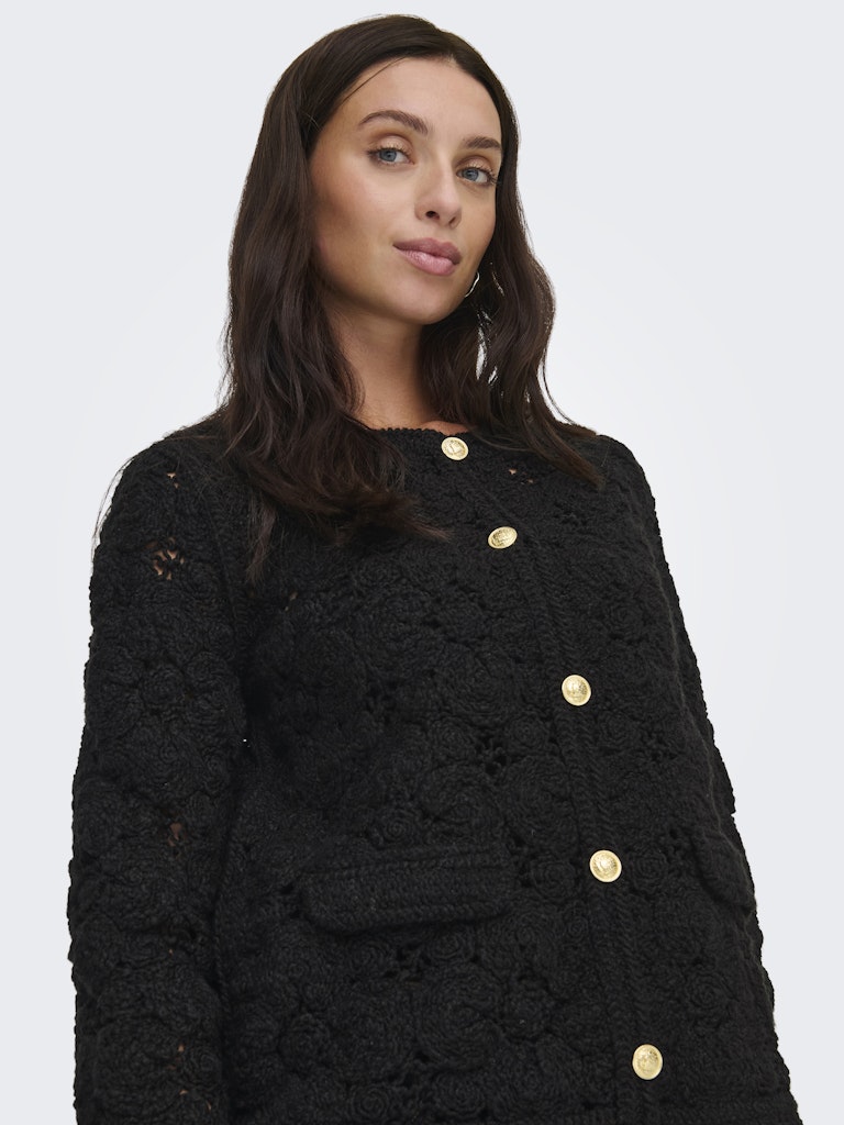 Jdyemilie L/s Cardigan Jrs - Zwart