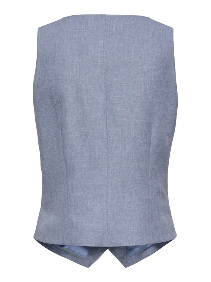Onllinda S/l Mel Fit Waistcoat Tlr Noos - Lichtblauw