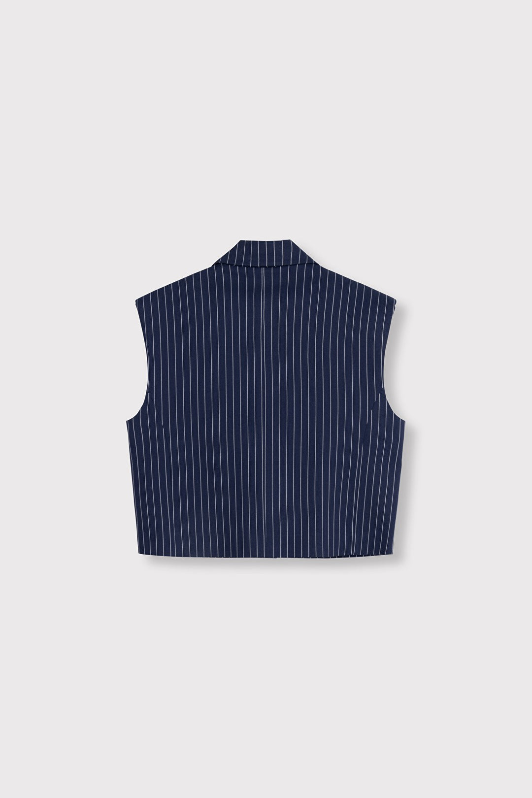 Striped Wasted Coat - Blauw Dessin