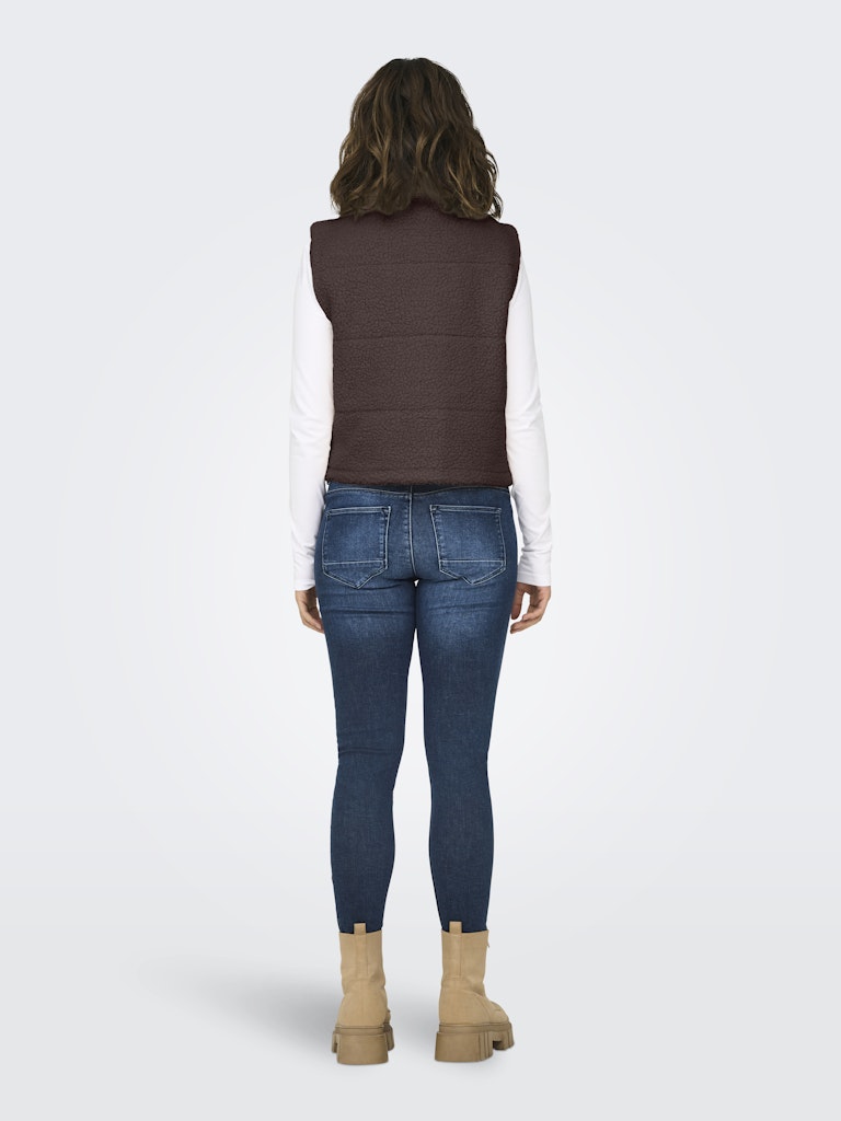 Onlsandra Teddy Waistcoat Life Otw Noos - Bruin