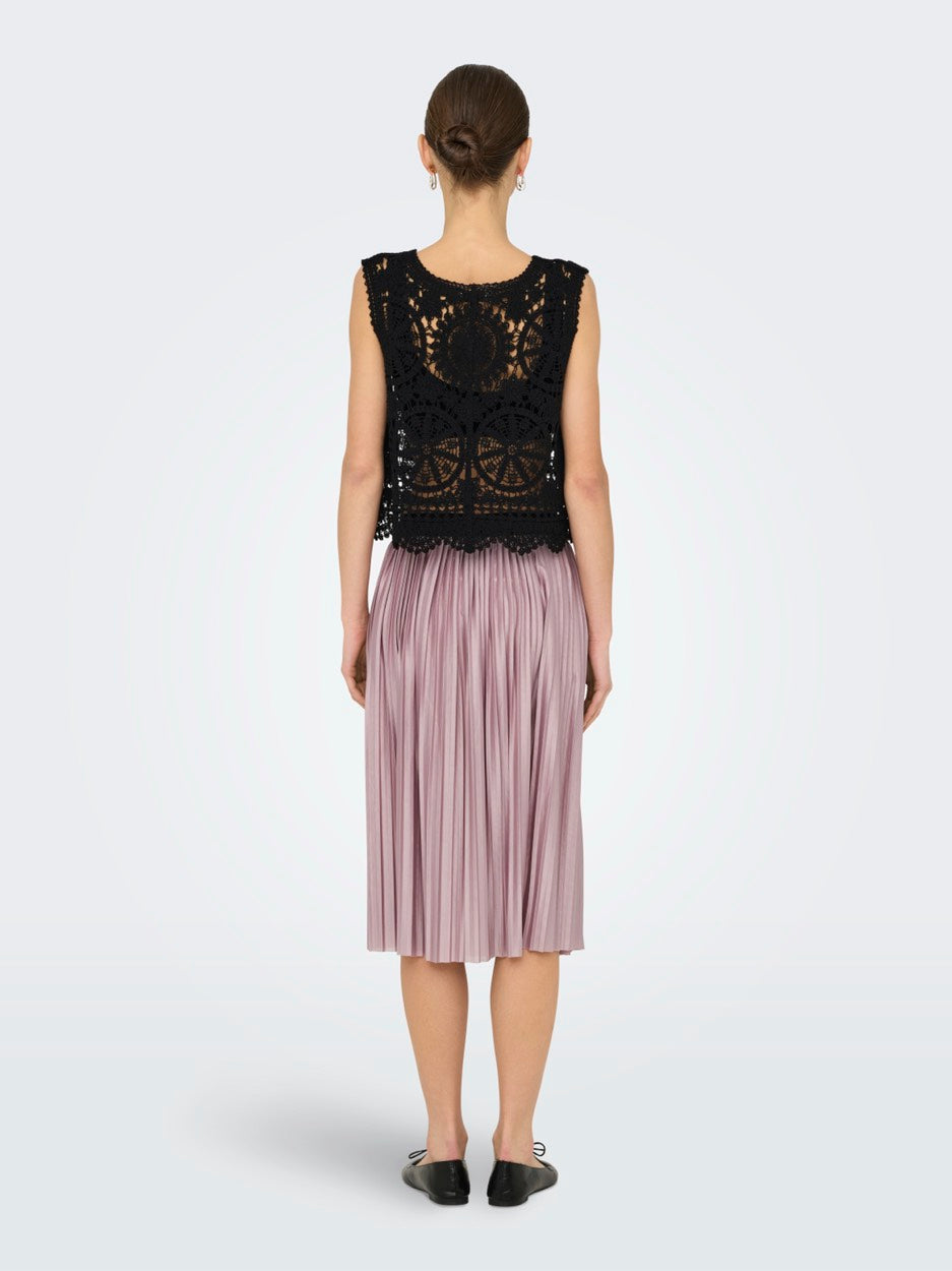 Jdyvic Sl V-neck Tie Vest - Zwart