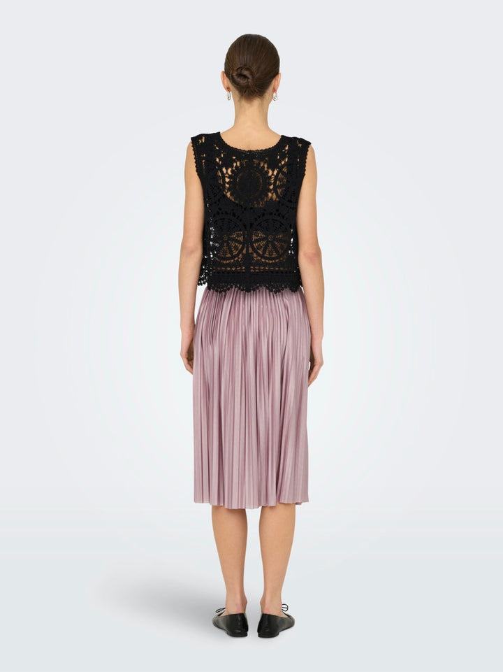 Jdyvic Sl V-neck Tie Vest - Zwart