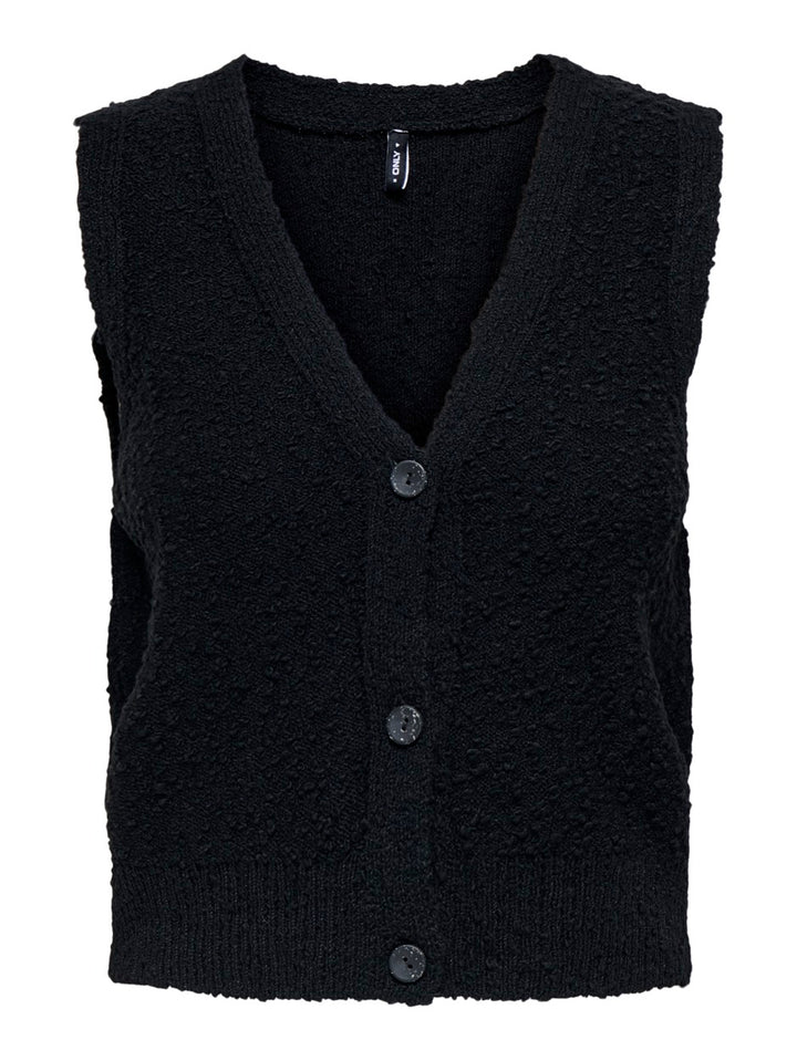 Onlalvilda Sl Waistcoat Cc Knt - Zwart