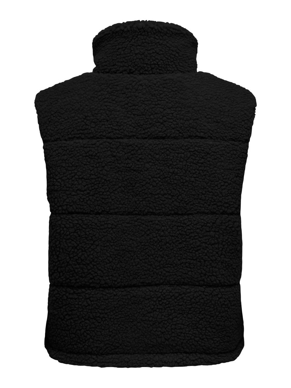 Onlsandra Teddy Waistcoat Life Cc O - Zwart