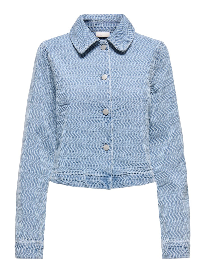 Jdynico L/s Structure Schaket Dnm - Blue Denim