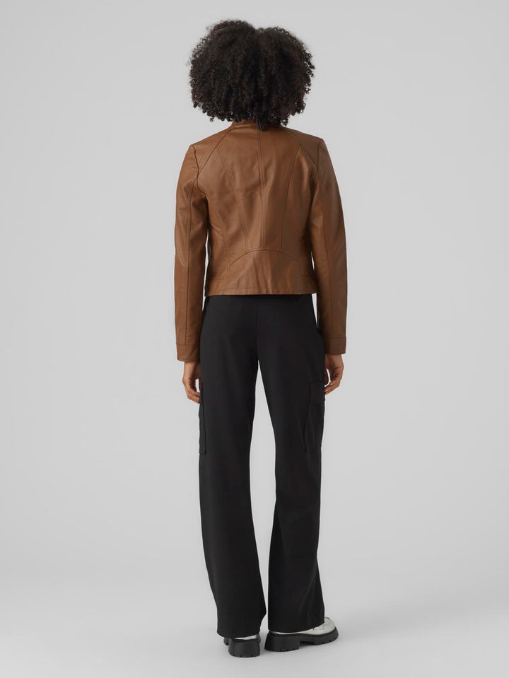 Vmfavodona Coated Jacket - Cognac