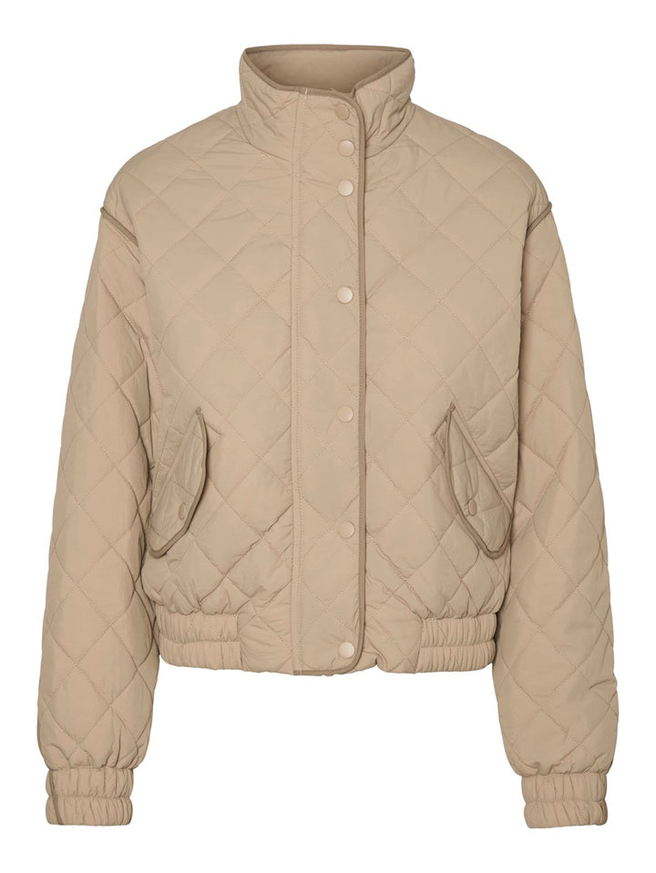 Vmvilma Short Jacket Ent - Beige