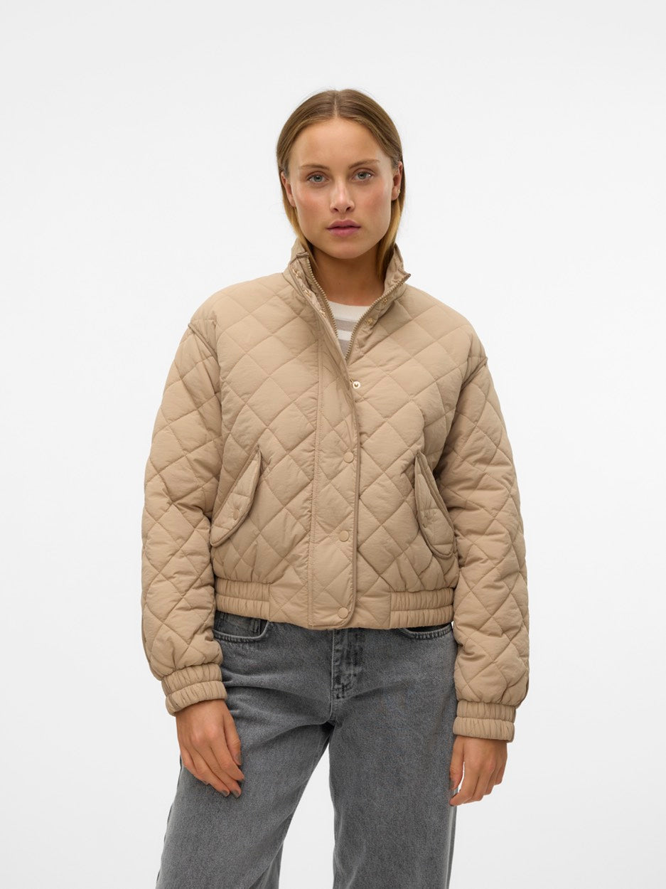 Vmvilma Short Jacket Ent - Beige