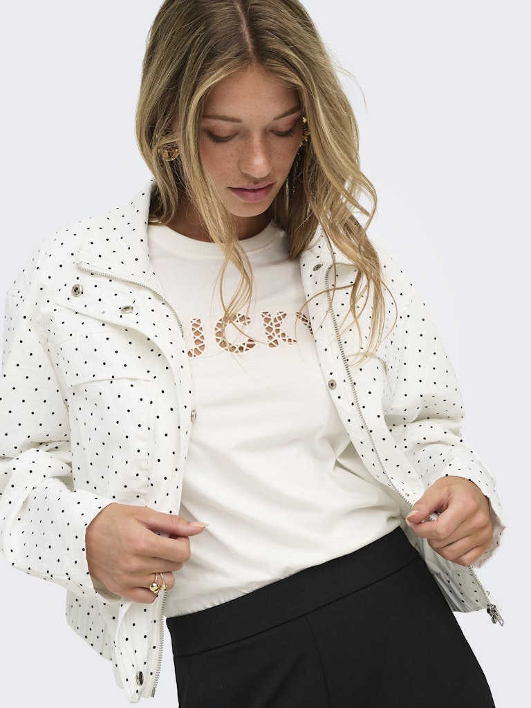 Jdynaomi L/s Jacket Wvn Exp - Wit Dessin