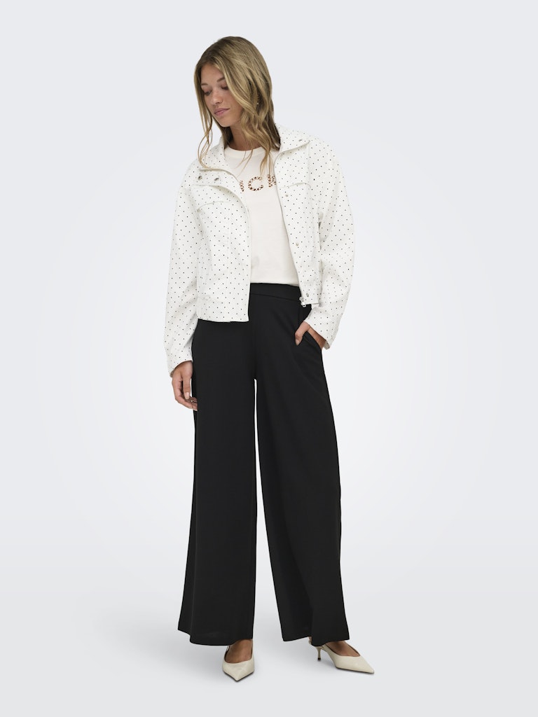 Jdynaomi L/s Jacket Wvn Exp - Wit Dessin