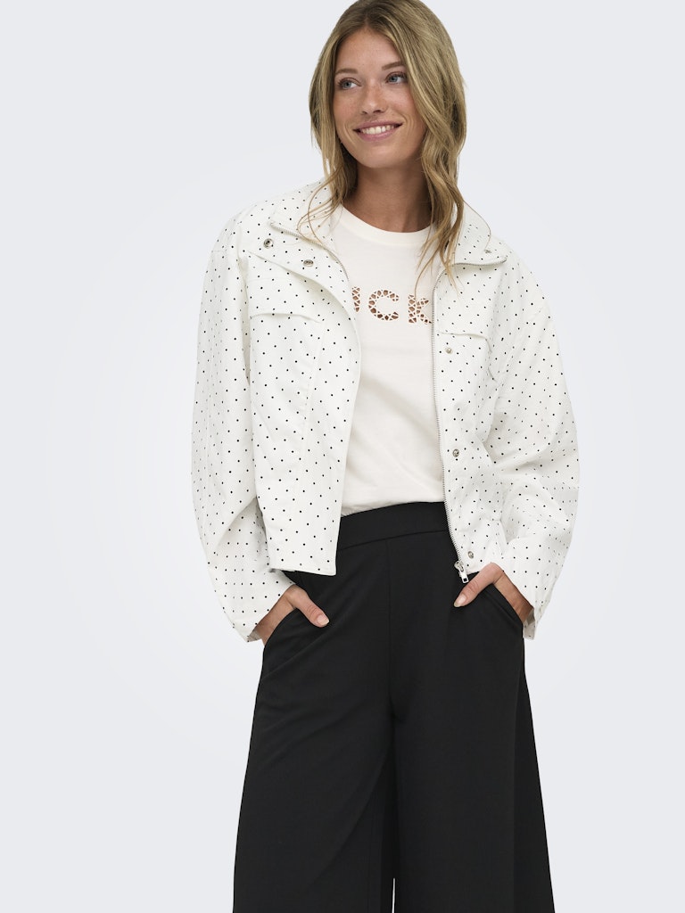 Jdynaomi L/s Jacket Wvn Exp - Wit Dessin