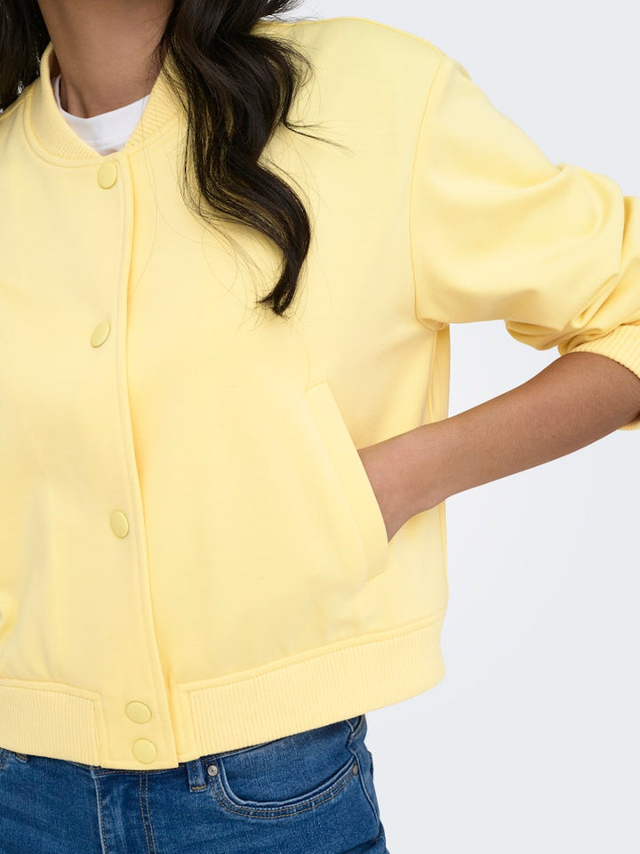 Onlpoptrash L/s Short Bomber Pnt - Geel