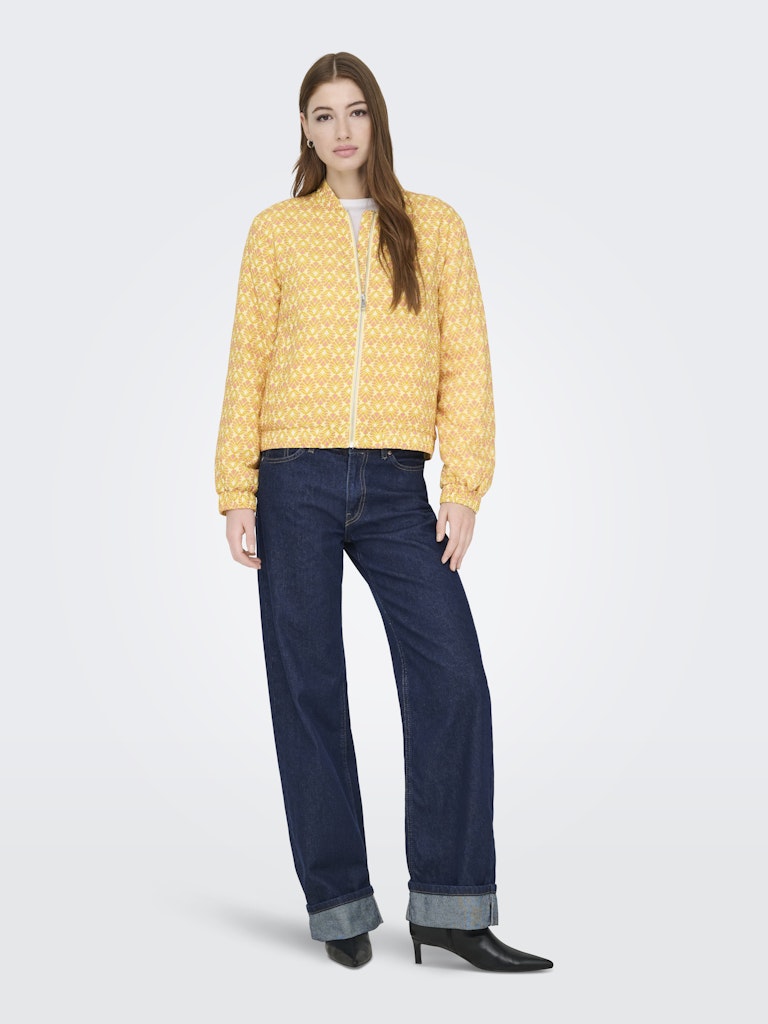 Onlbiana Aop Bomber Cs Otw - Geel Dessin