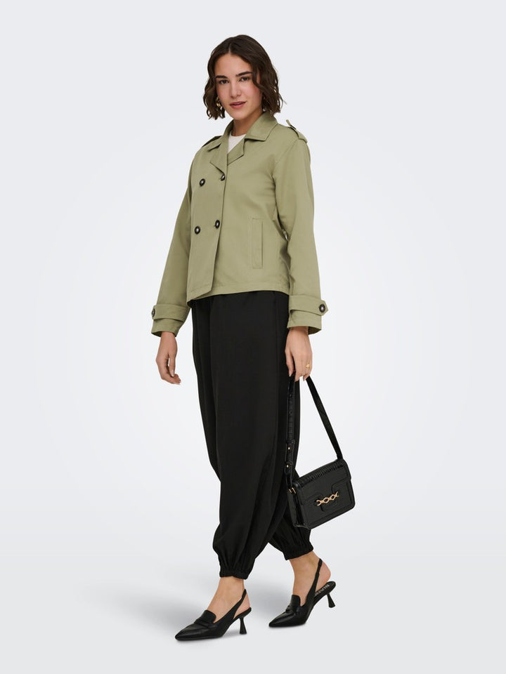 Onlhannah Short Trenchcoat Otw - Army