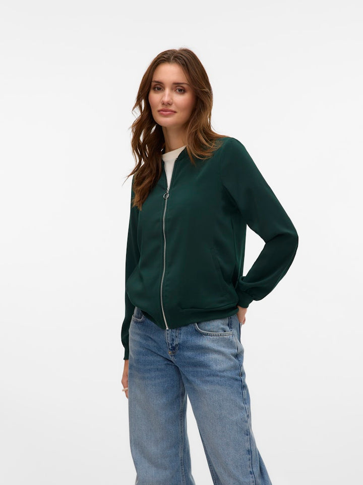 Vmcoco Ls Bomber Noos - Donkergroen