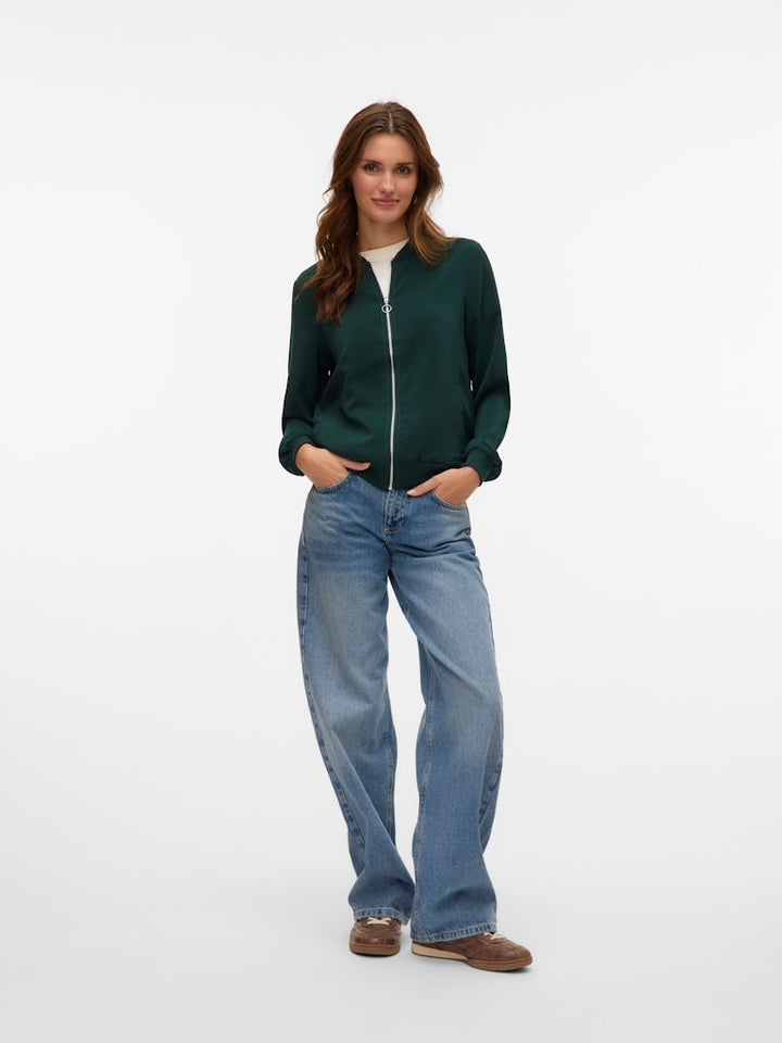 Vmcoco Ls Bomber Noos - Donkergroen