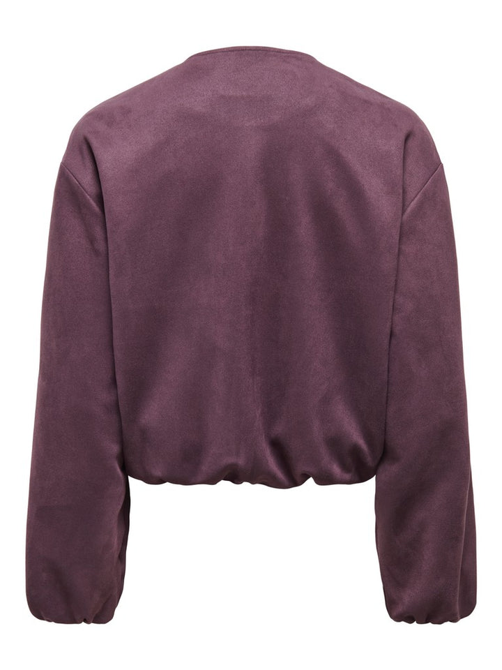 Jdynia Faux Suede Balloon Jacket Otw Yfm - Bordeaux