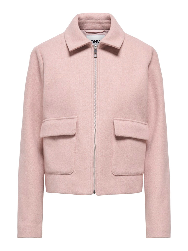 Onlvela Zip Short Jacket - Oud Roze