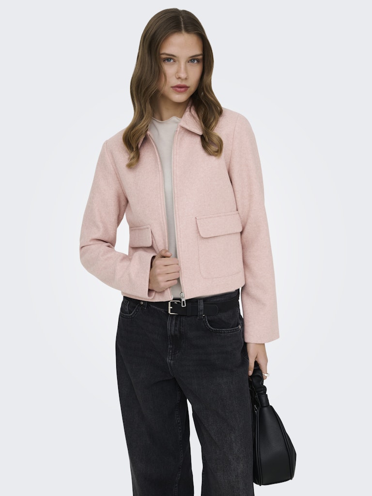 Onlvela Zip Short Jacket - Oud Roze