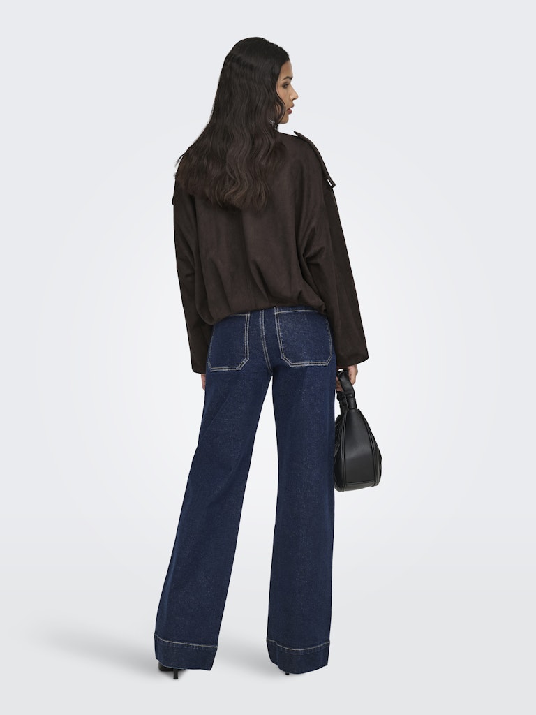 Jdynia Faux Suede Bat Jacket Otw Yfm - Bruin