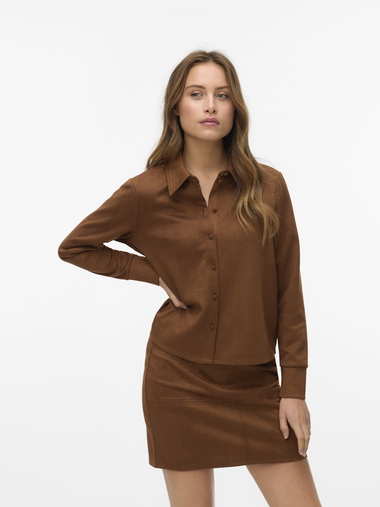 Vmkreta Ls Shirt Jrs Ga - Camel