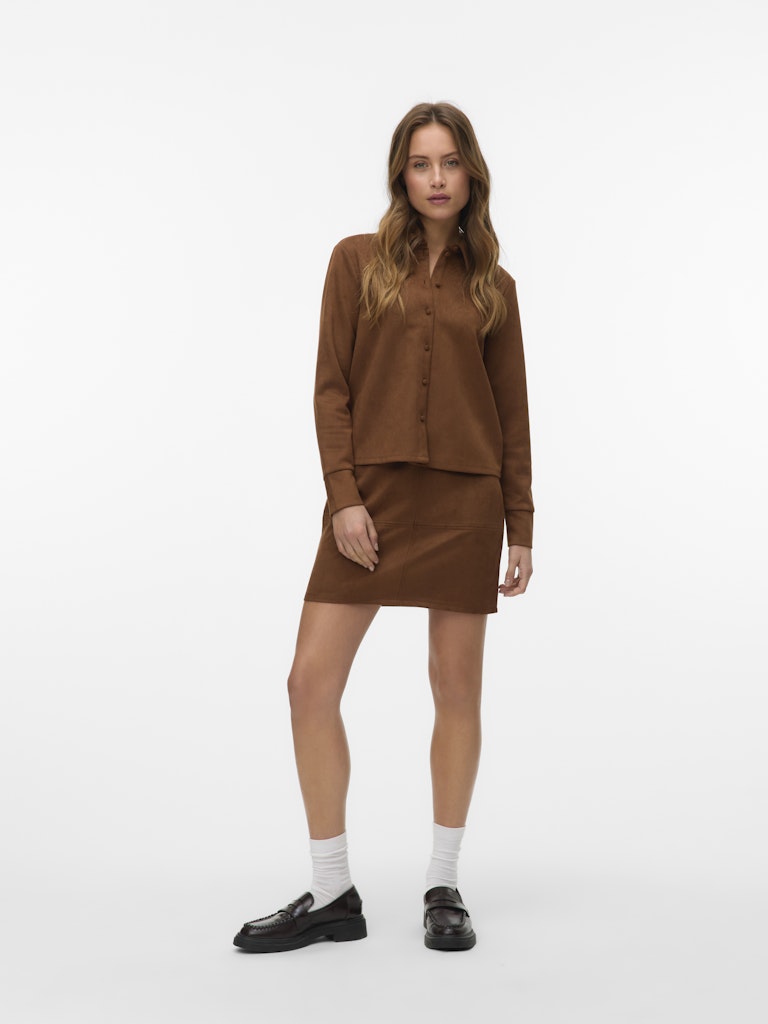 Vmkreta Ls Shirt Jrs Ga - Camel