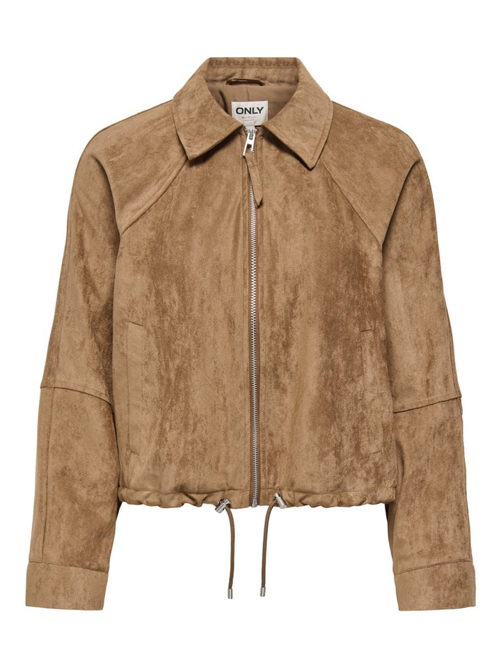 Onllixa L/s Faux Suede Jacket Cc Pnt - Camel