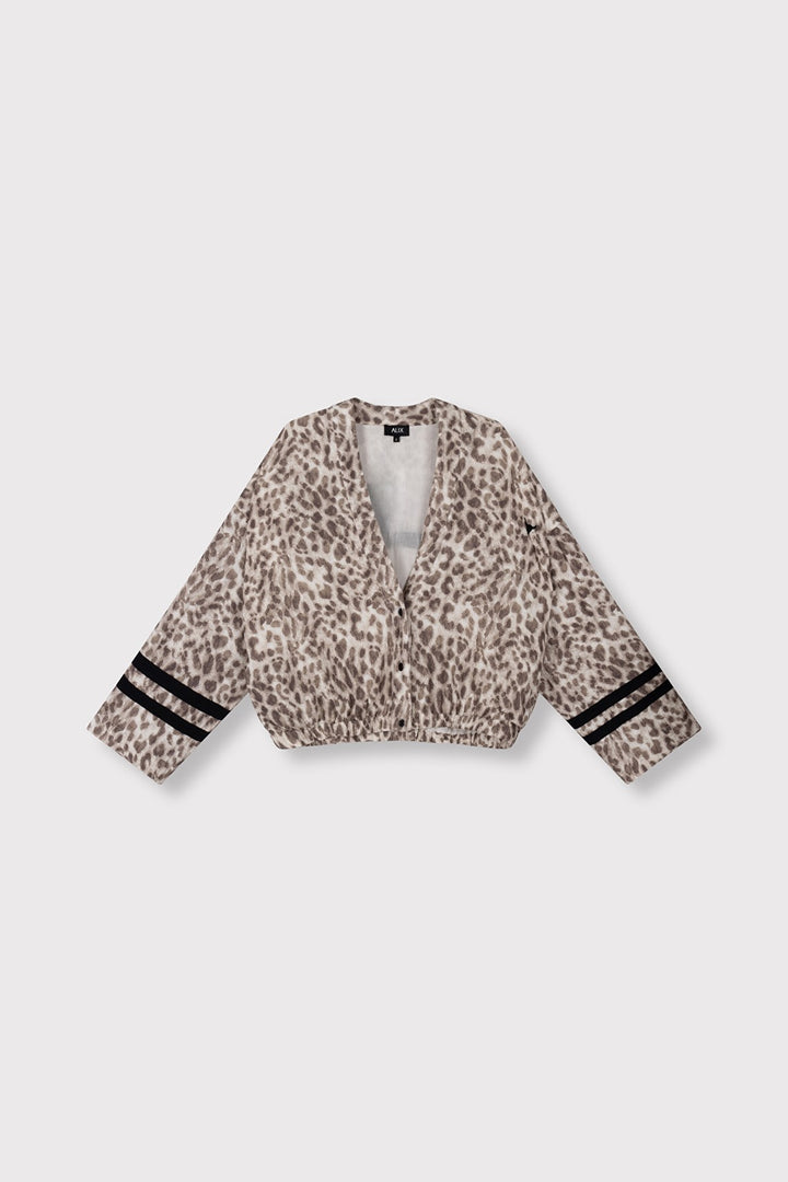 Sporty Animal Jacket - Bruin Dessin