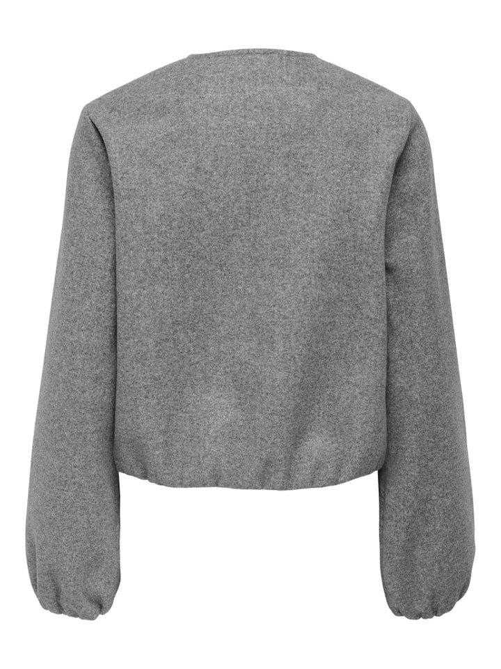 Jdyofir Balloon Short Jacket Otw Yfm - Grijs Melee