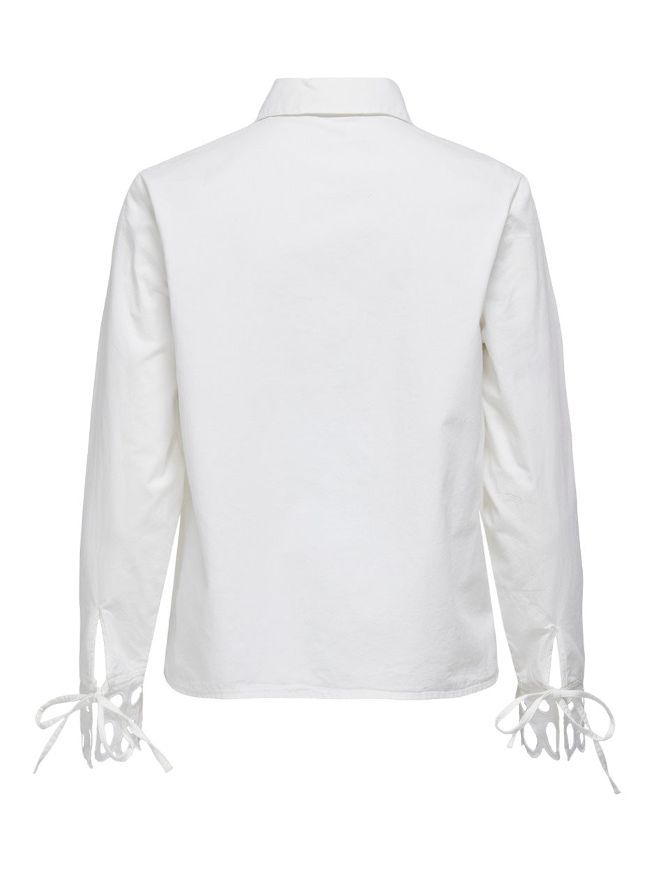 Jdymimi L/s Cutout Shirt Wvn - Wit