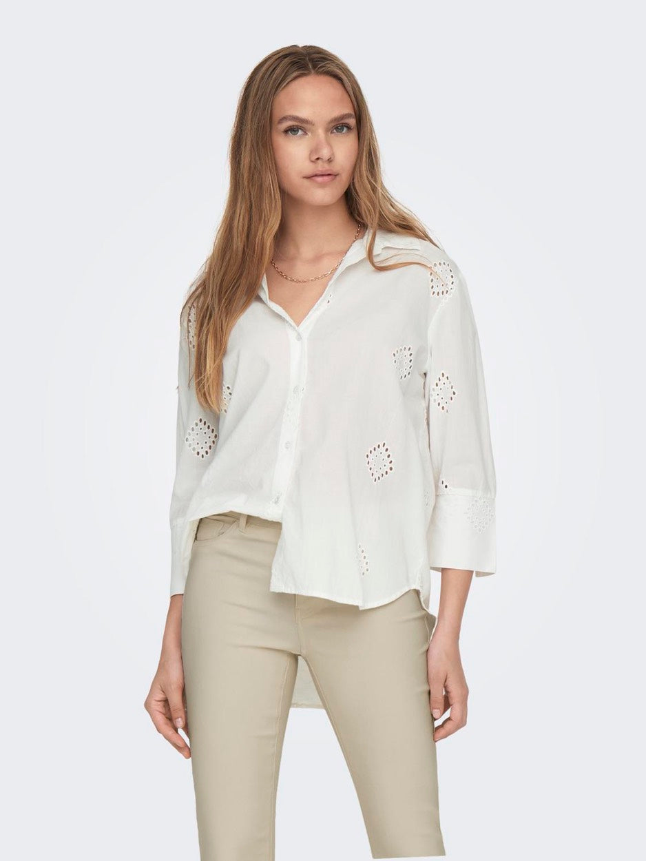 Jdytallie 3/4 Long Shirt Wvn Noos - Off-white