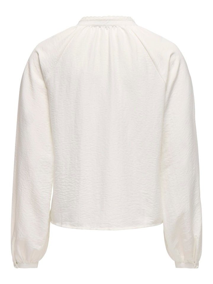 Jdyloli L/s Lace Shirt Wvn Dia - Off-white
