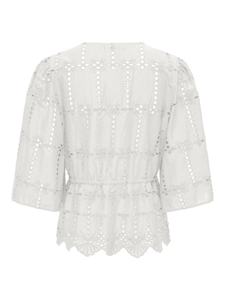Jdyjojo 3/4 Anglaise Shirt Wvn - Off-white