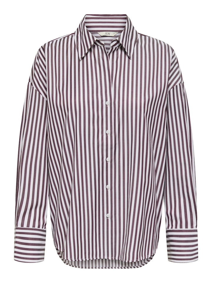 Jdyvesper L/s Loose Shirt Wvn Noos - Wit Dessin