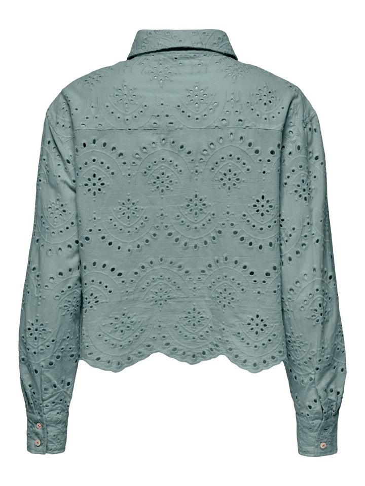 Onlvalais L/s Shirt Wvn Noos - Oud Groen