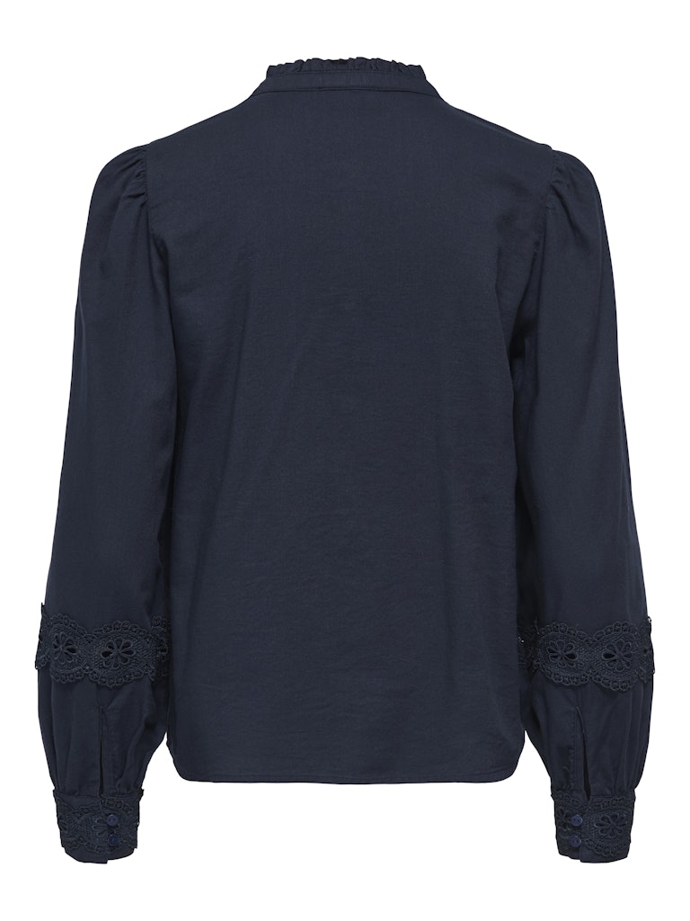 Jdyflo L/s Lace Shirt Wvn - Navy