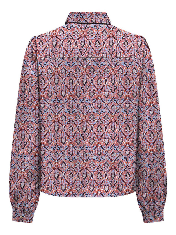 Onlnova Life Vis L/s Emma Shirt Aop - Rood Dessin