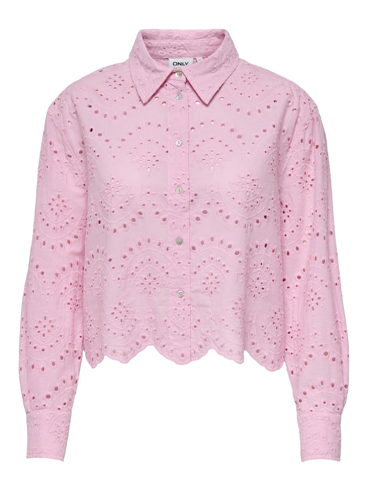 Onlvalais L/s Shirt Wvn Noos - Licht Roze