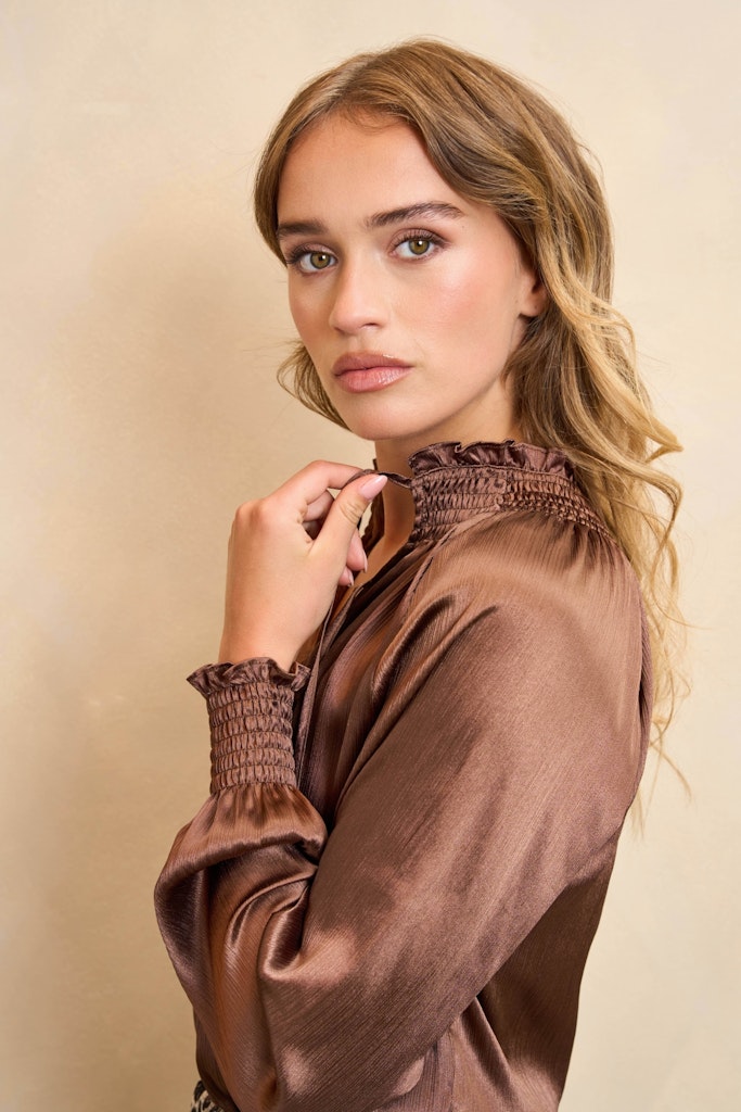 Blouse Tyra - Bruin