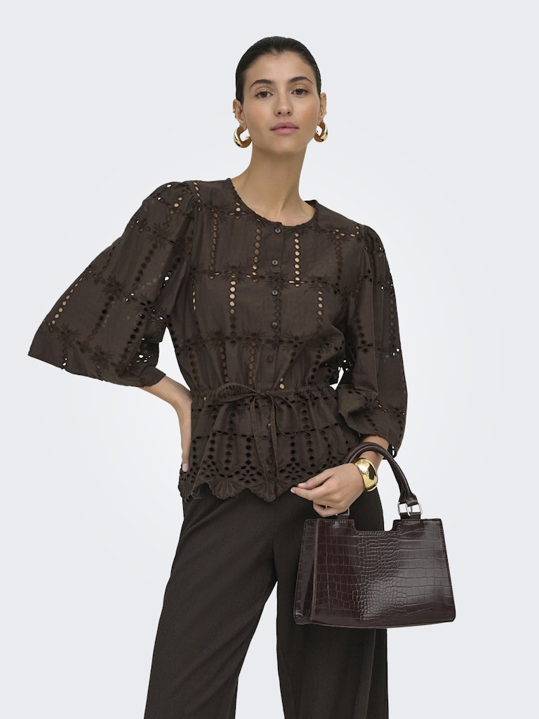 Jdyjojo 3/4 Anglaise Shirt Wvn - Bruin